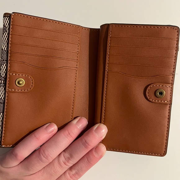 Coach Brown and White Wallets with Signature Monogram - Picture 3 of 6